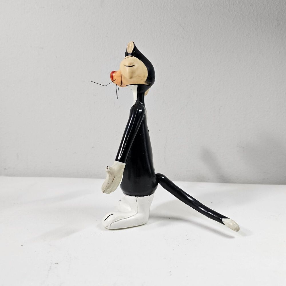 Sylvester The Cat Plush 16" 1995 and Dakin Plastic Figure 8" 1969 Warner Bros - Picture 11 of 16